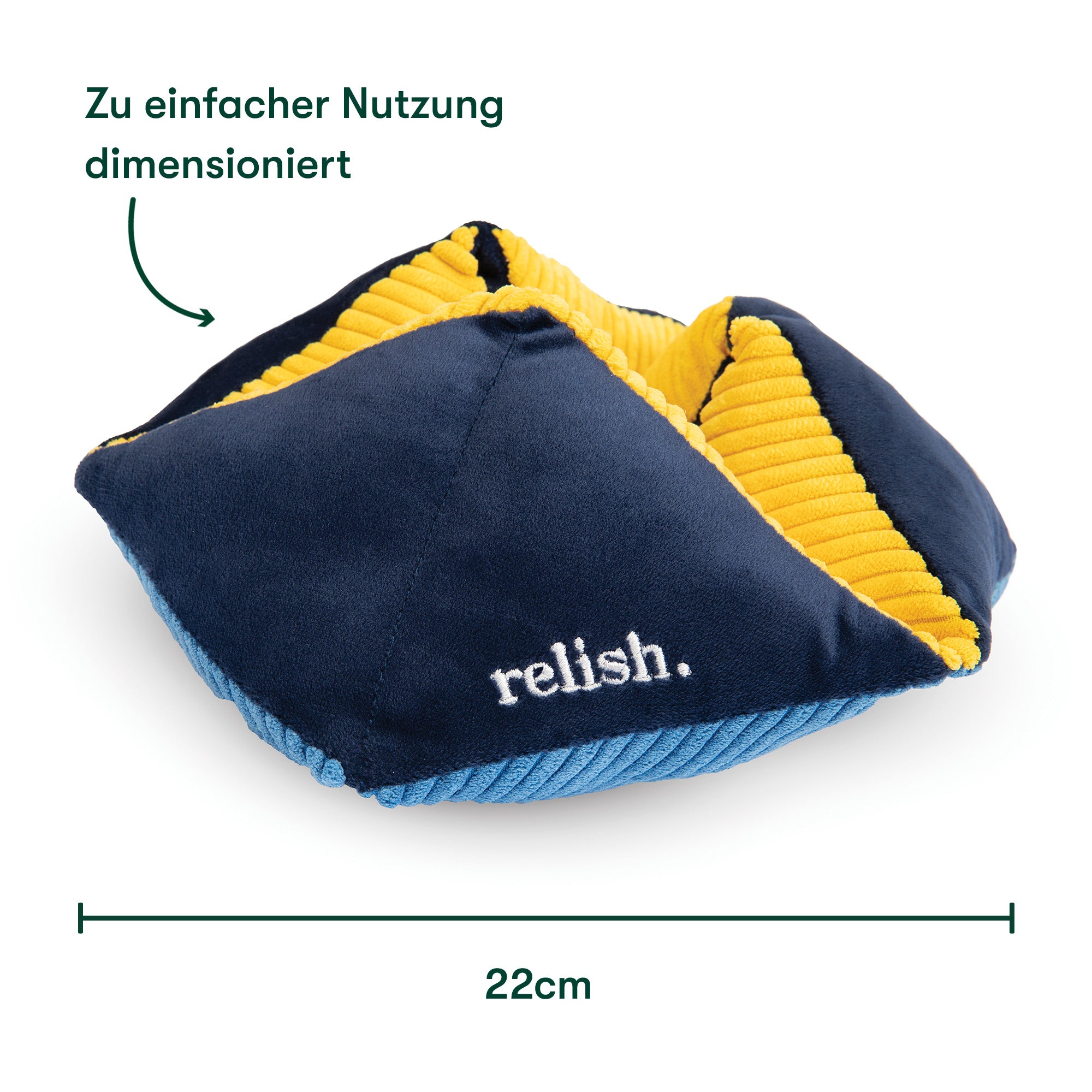 Demenzspielzeug „Tactile Turn“, Wendekissen, Hand-Beschäftigung für Menschen mit Demenz, 21x12 cm