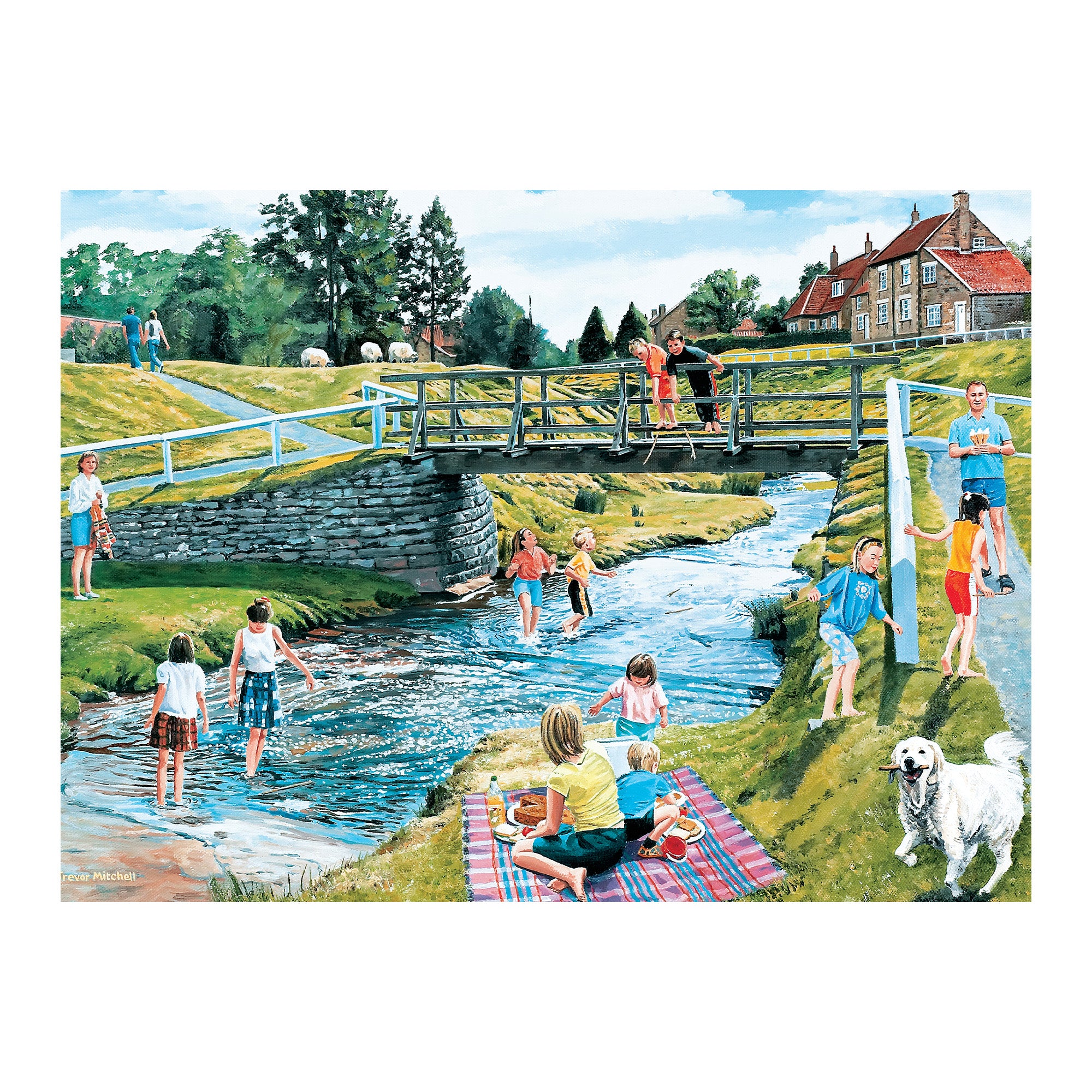 Senioren Puzzle „Frühlings Picknick“, 35 Teile, Puzzle für Menschen mit Demenz, 31x22 cm