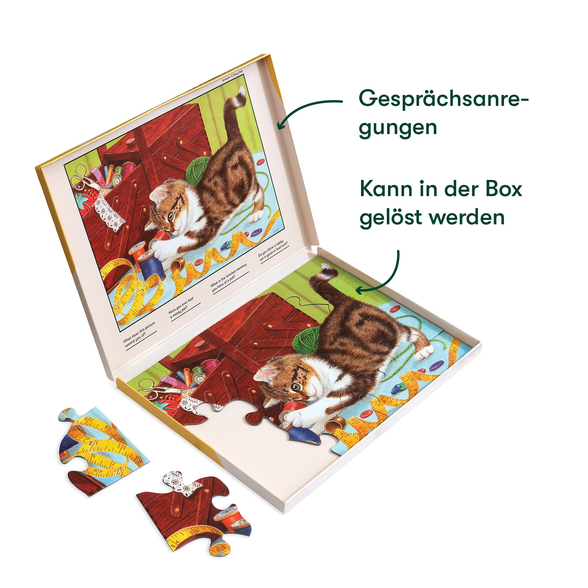 Senioren Puzzle „Katzenleben“, 13 Teile, Puzzle für Menschen mit Demenz, 31x22 cm