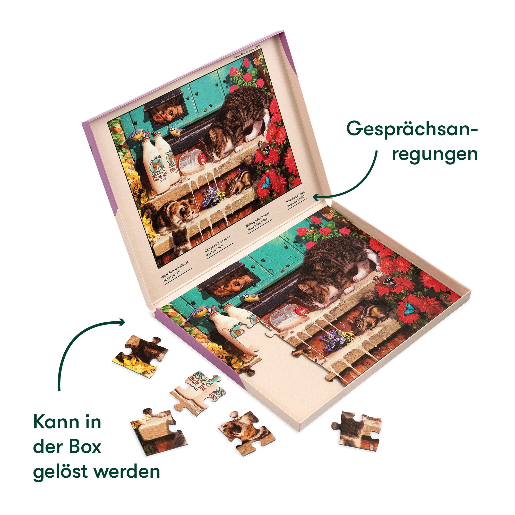 Senioren Puzzle „Katzenschnurrhaare“, 35 Teile, Puzzle für Menschen mit Demenz, 31x22 cm