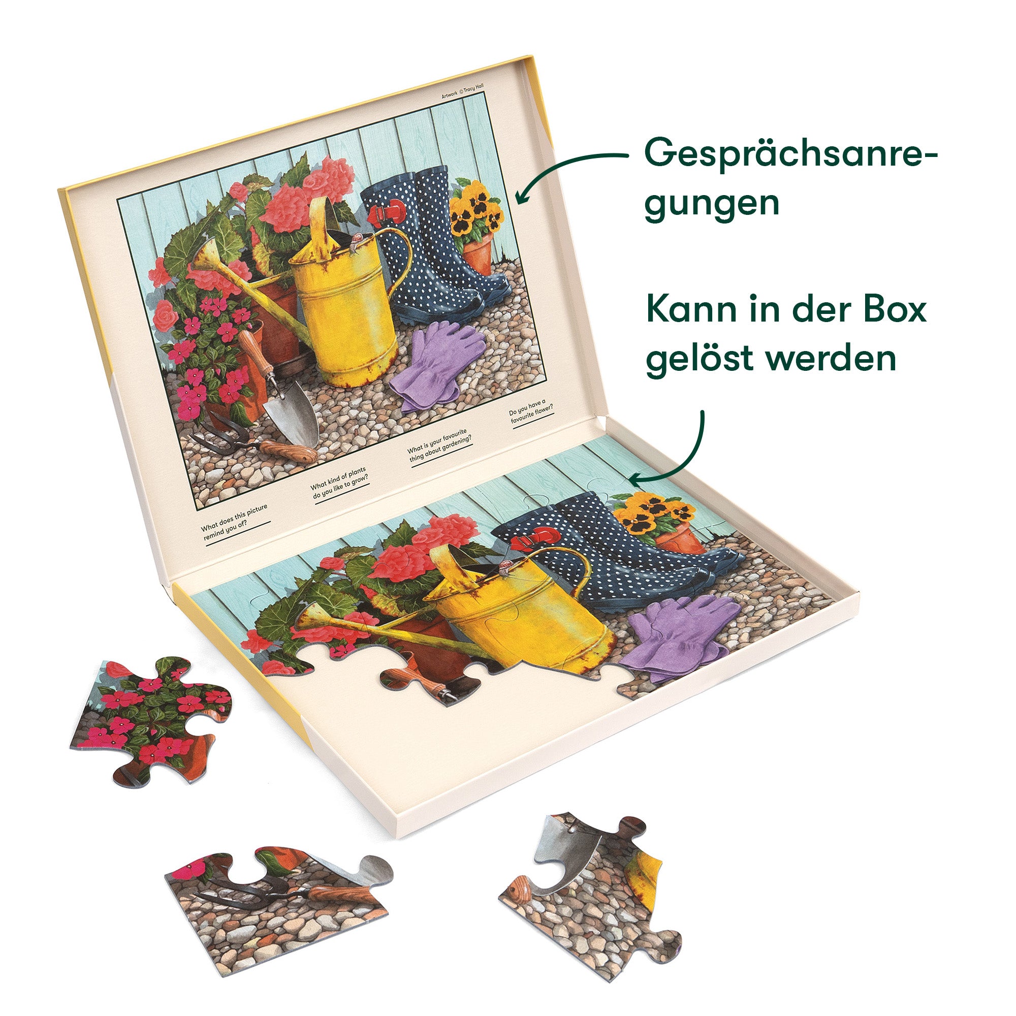 Senioren Puzzle „Wunderschön blühend“, 13 Teile, Puzzle für Menschen mit Demenz, 31x22 cm
