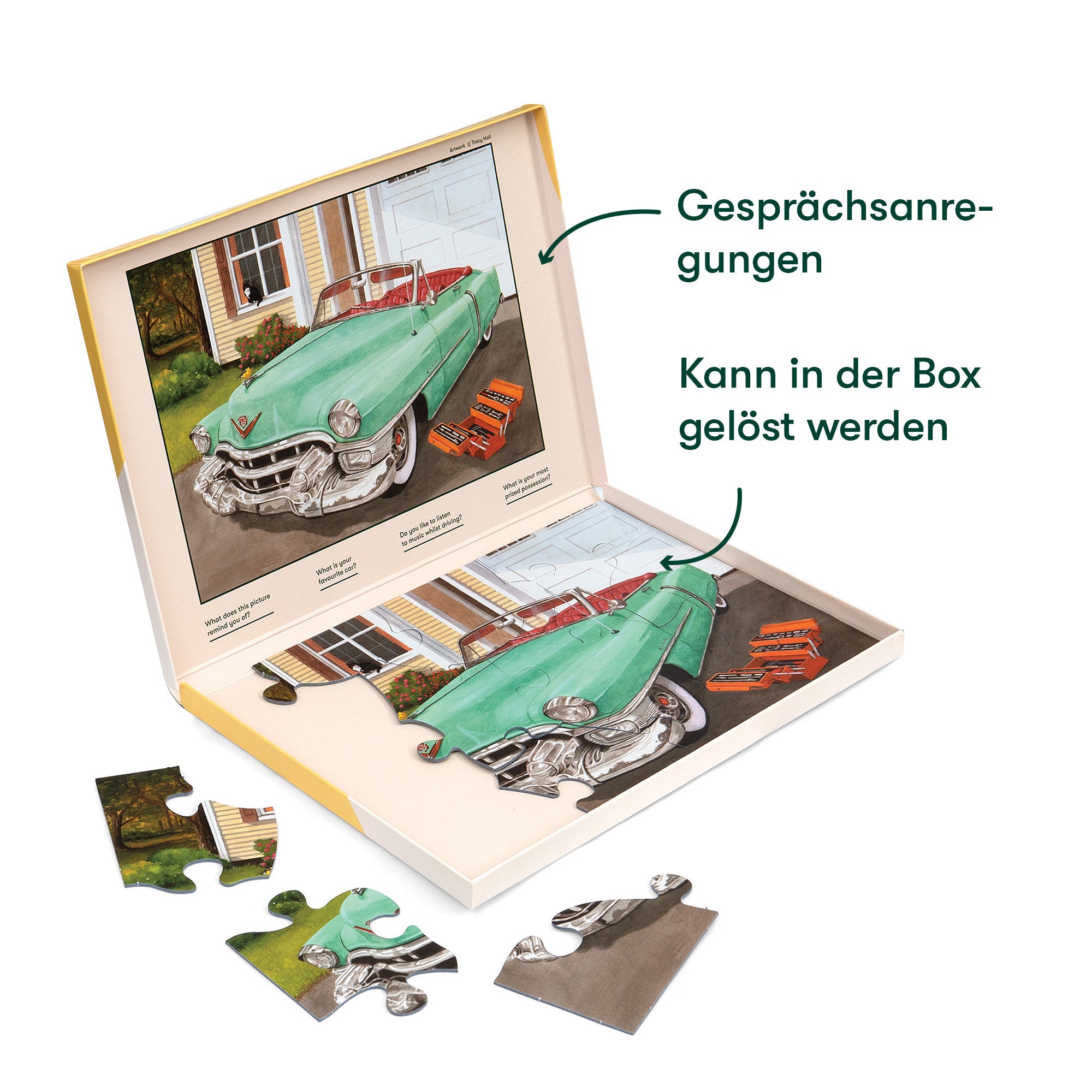 Senioren Puzzle „Oldtimer“, 13 Teile, Puzzle für Menschen mit Demenz, 31x22 cm