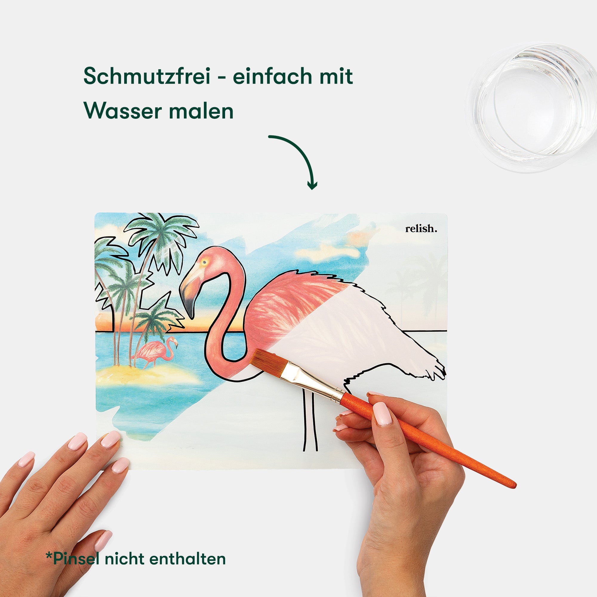 Malen mit Wasser: „Prächtige Vögel“, 5 wiederverwendbare Vorlagen, Aquapaint™ „Magnificient Birds"