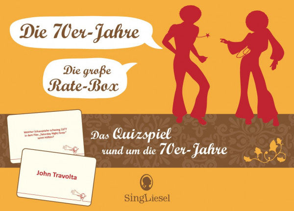 Ratekarten "Das große 70er-Jahre-Quiz", Quiz-Spiel für Senioren - auch mit Demenz