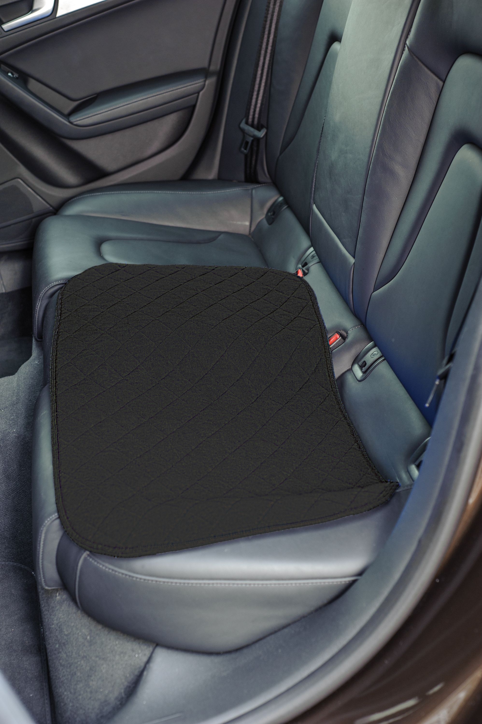Sitzauflage XL mit Noppen, Polyester, wasserundurchlässig, 40x80cm, schwarz