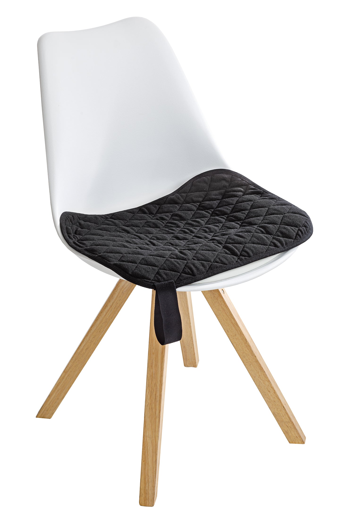 Sitzauflage „to go“, zum Aufrollen, mit Schlaufe, Polyester, wasserundurchlässsig, 40x50cm, schwarz