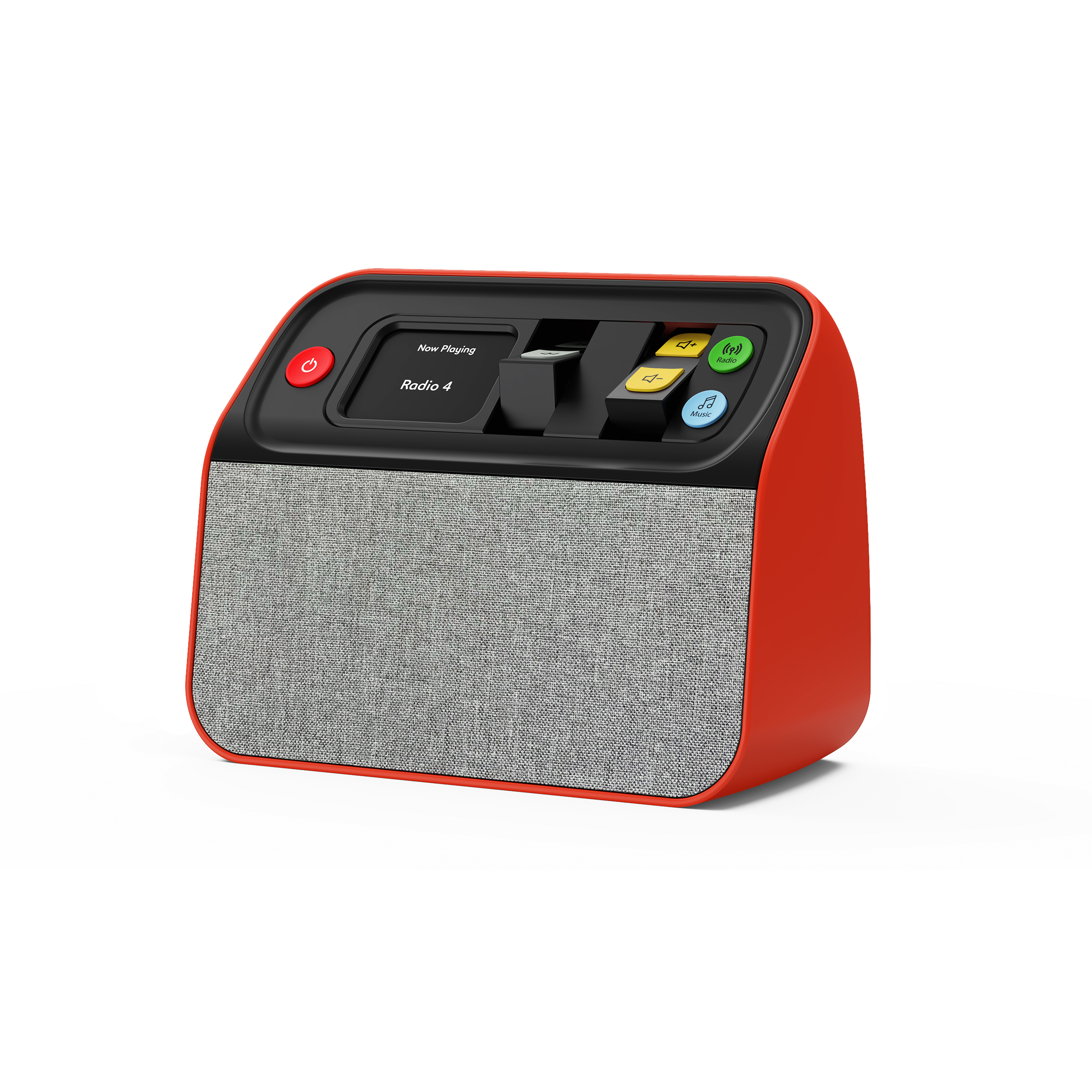 Demenz-Radio & Player, DAB+/FM/USB, Ein- und Ausblenden von Schaltflächen, BBrain Music Player