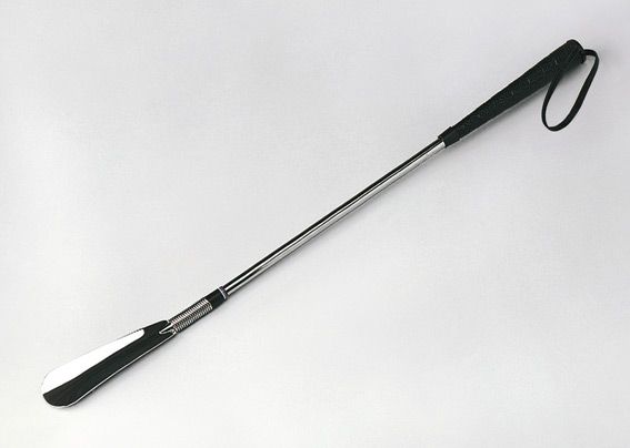 Chrom-Schuhlöffel, bewegliche Gleitfläche, 60 cm Länge