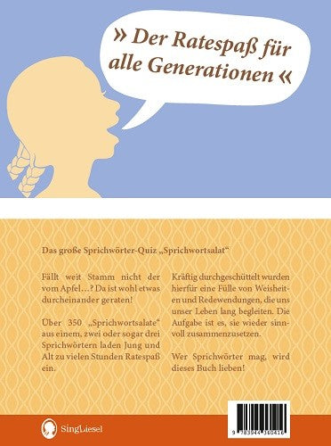 Ratebuch "Sprichwörter-Quiz - Sprichwortsalat"