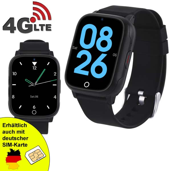 GPS Personenortung + Notrufuhr "LifeGuard-III 4G LTE" für Demenzkranke