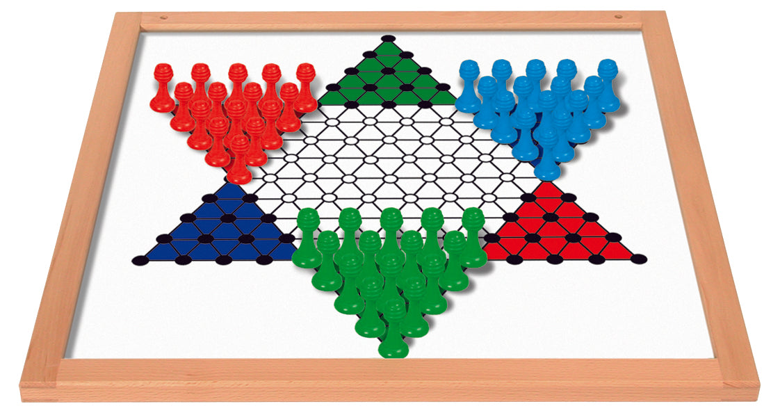Extra großes Magnet Brettspiel Halma, 50 x 50 cm