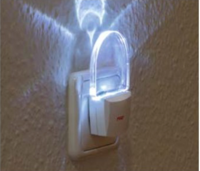 2er-Set: LED-Orientierungslicht / Nachtlicht für Steckdose