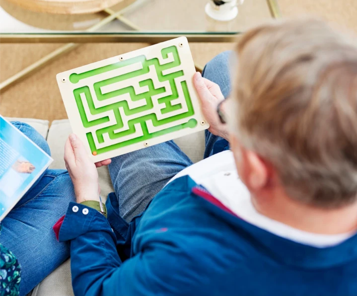 Kugel-Labyrinth II, Geschicklichkeitsspiel, Murmel-Spiel für Menschen mit Demenz