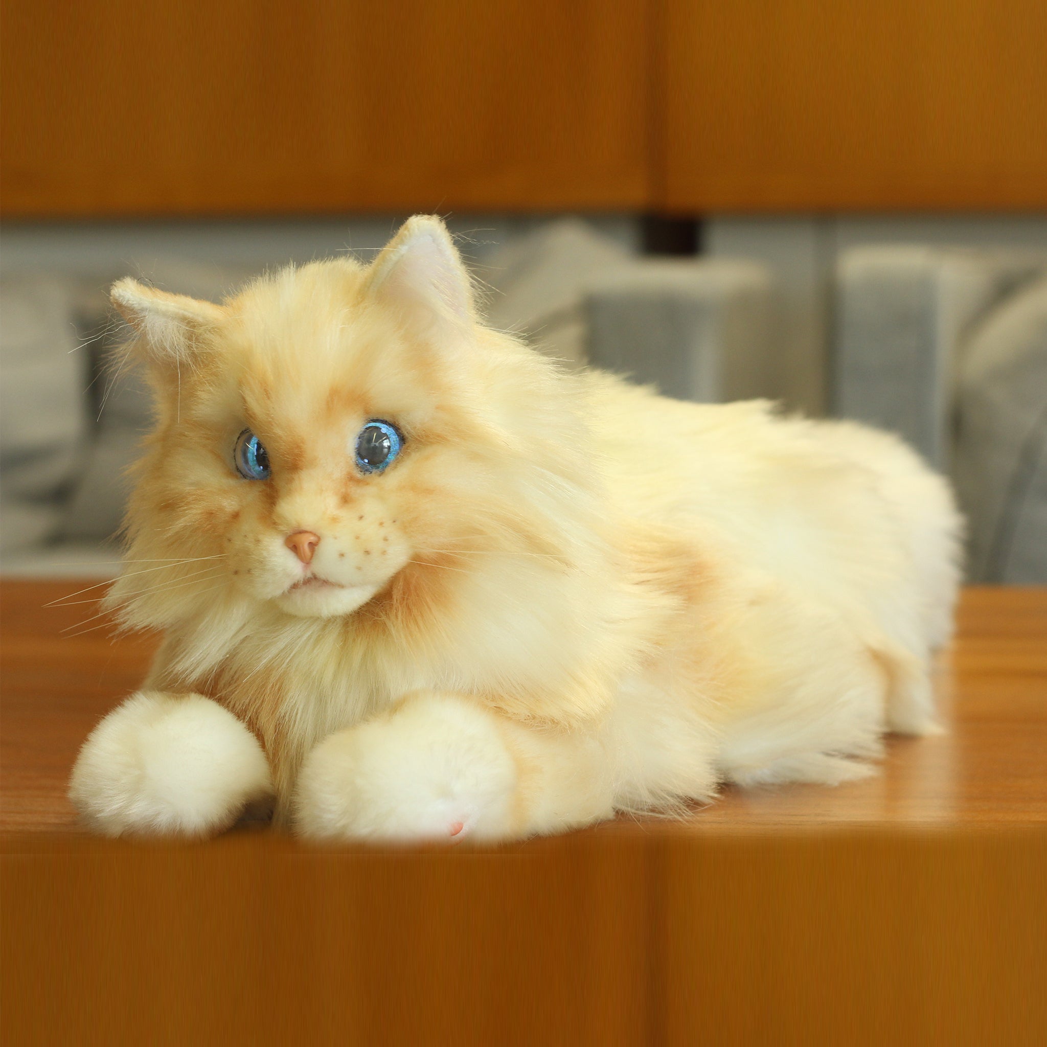 metaCat – Interaktive Roboter-Katze "Persian" für Senioren und Menschen mit Demenz, Akkubetrieben