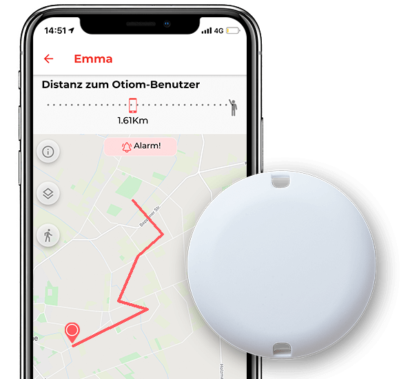 Otiom Ortungssystem Starter-Kit, Home-Base, Otiom Tag, Ladestation, Zubehör, ohne Zusatzkosten