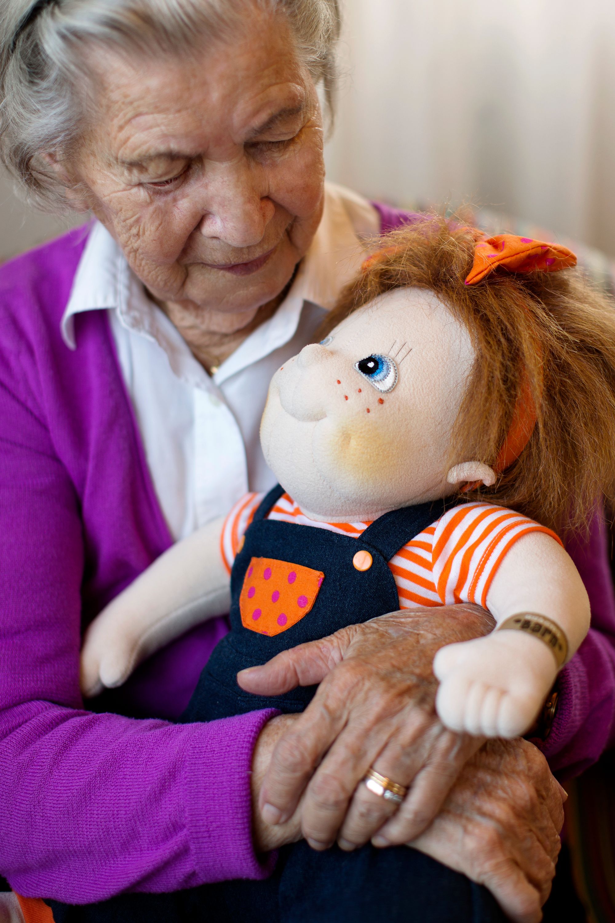 Therapie-Demenzpuppe Anna, Rubens Barn Original, handgefertigt, waschbar