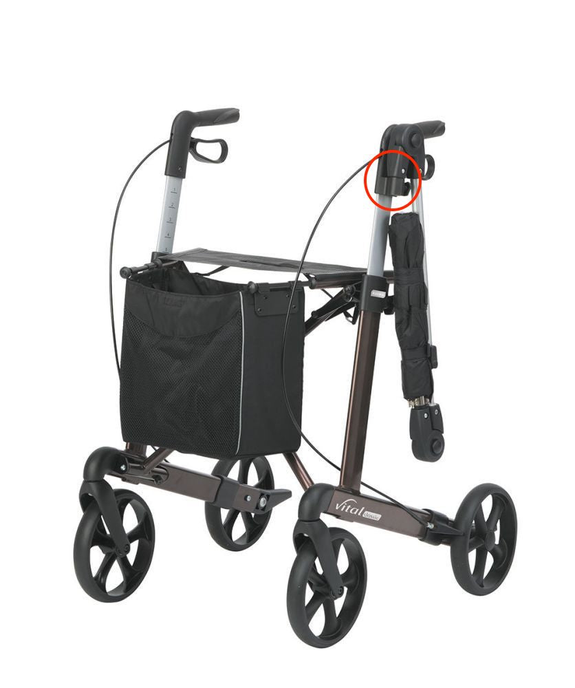 Regenschirm-Halterung zum Rollator vital