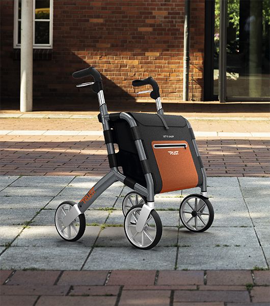 Einkaufs-Rollator Let’s Shop, klappbar, mit großer Tasche (25l)