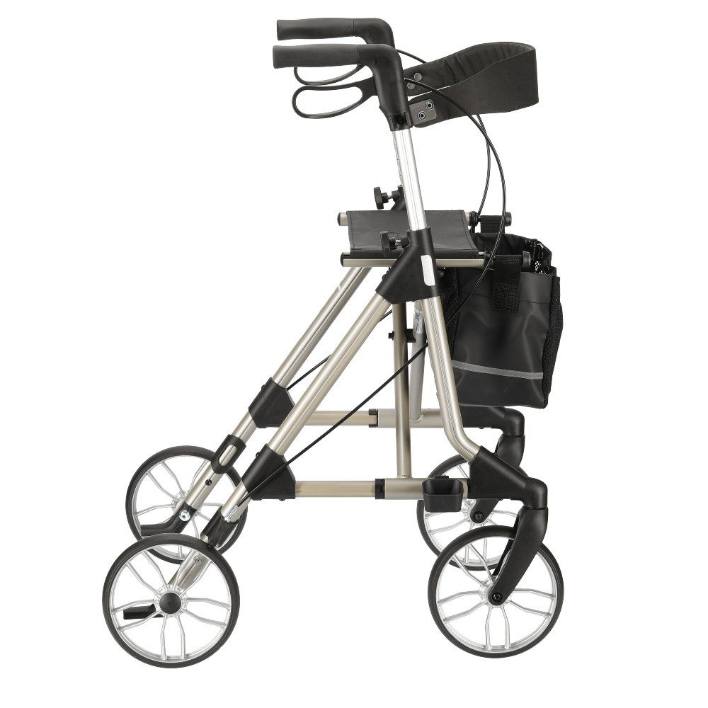 Rollator elan classic, klappbar, breite Standfläche, champagner