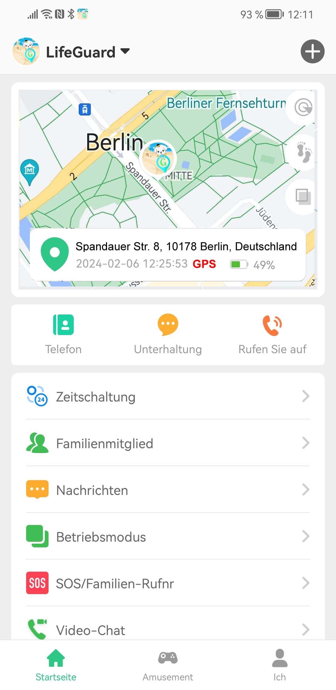 GPS Personenortung + Notrufuhr "Defender-II 4G LTE" für Demenzkranke