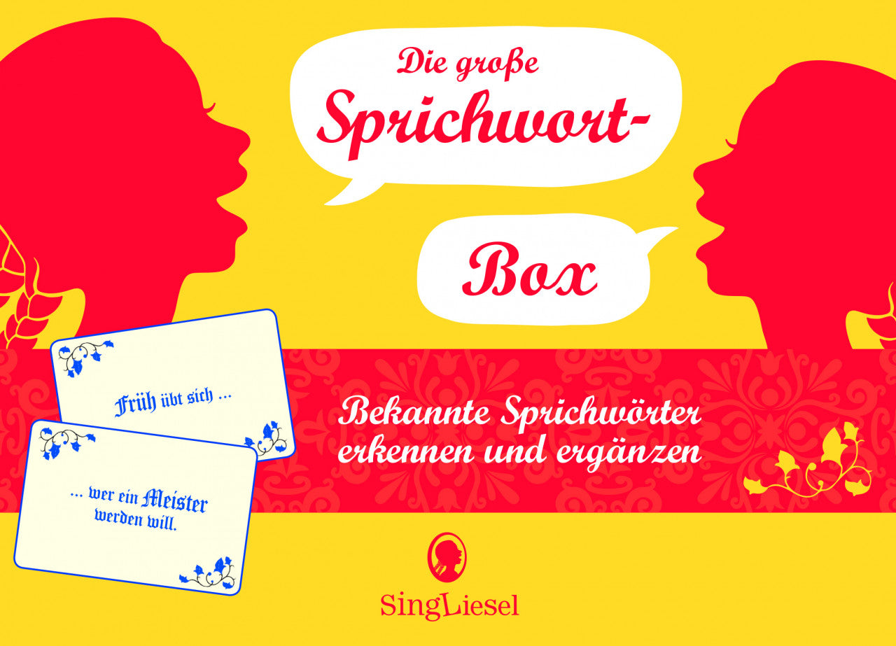 Ratekarten "Sprichwörter-Quiz", Quiz-Spiel für Senioren - auch mit Demenz