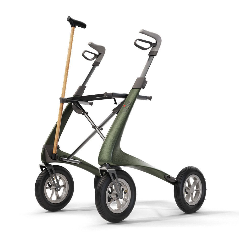 Stockhalter zum Rollator Carbon Overland