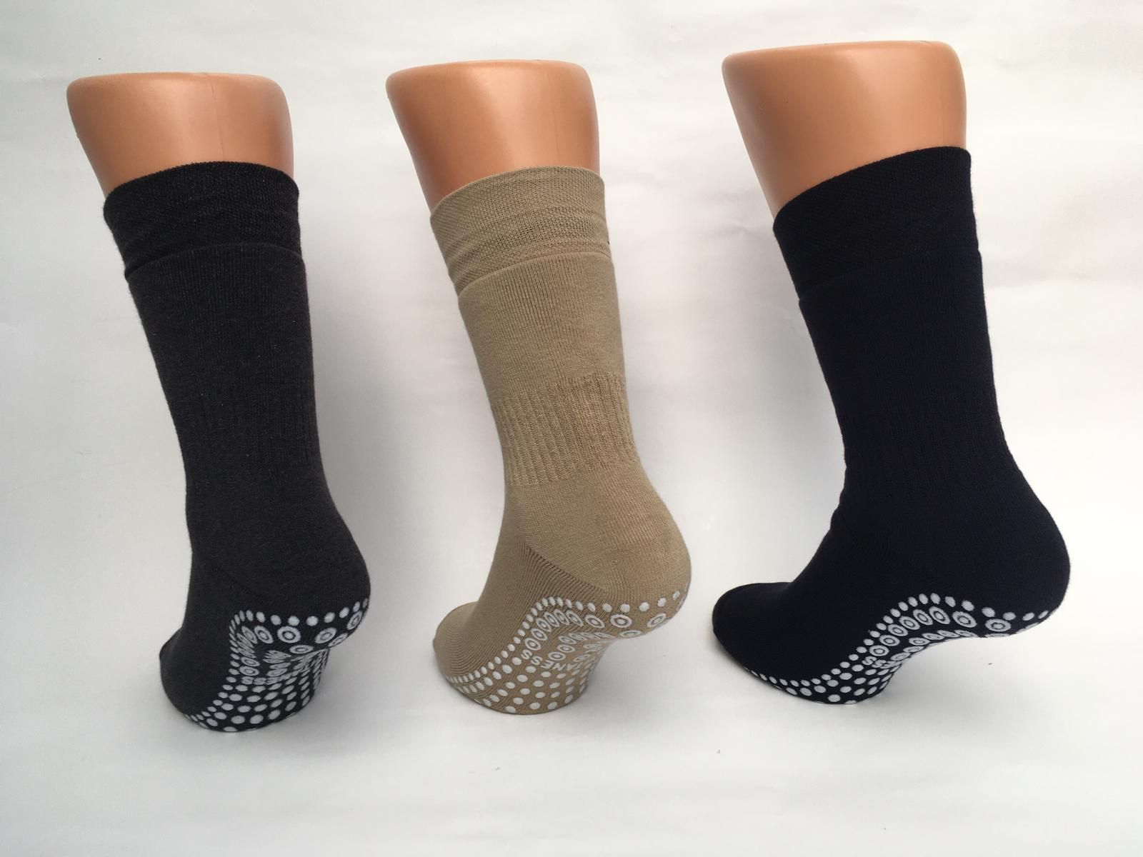 Anti-Rutsch-Socken, Zweizonen-Sohlenprofil, Gummiloses Bündchen