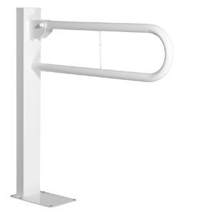 Easy Handle Stützklappgriff mit Bodenbefestigung, 150 kg, weiß