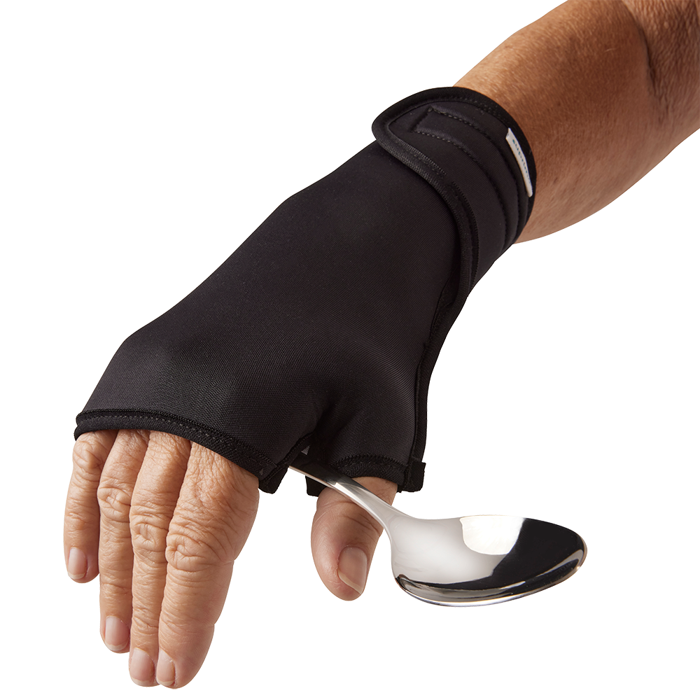 Besteckhelfer mit Klettverschluss für Menschen mit eingeschränkter Greiffähigkeit, für Rechts- oder Linkshänder