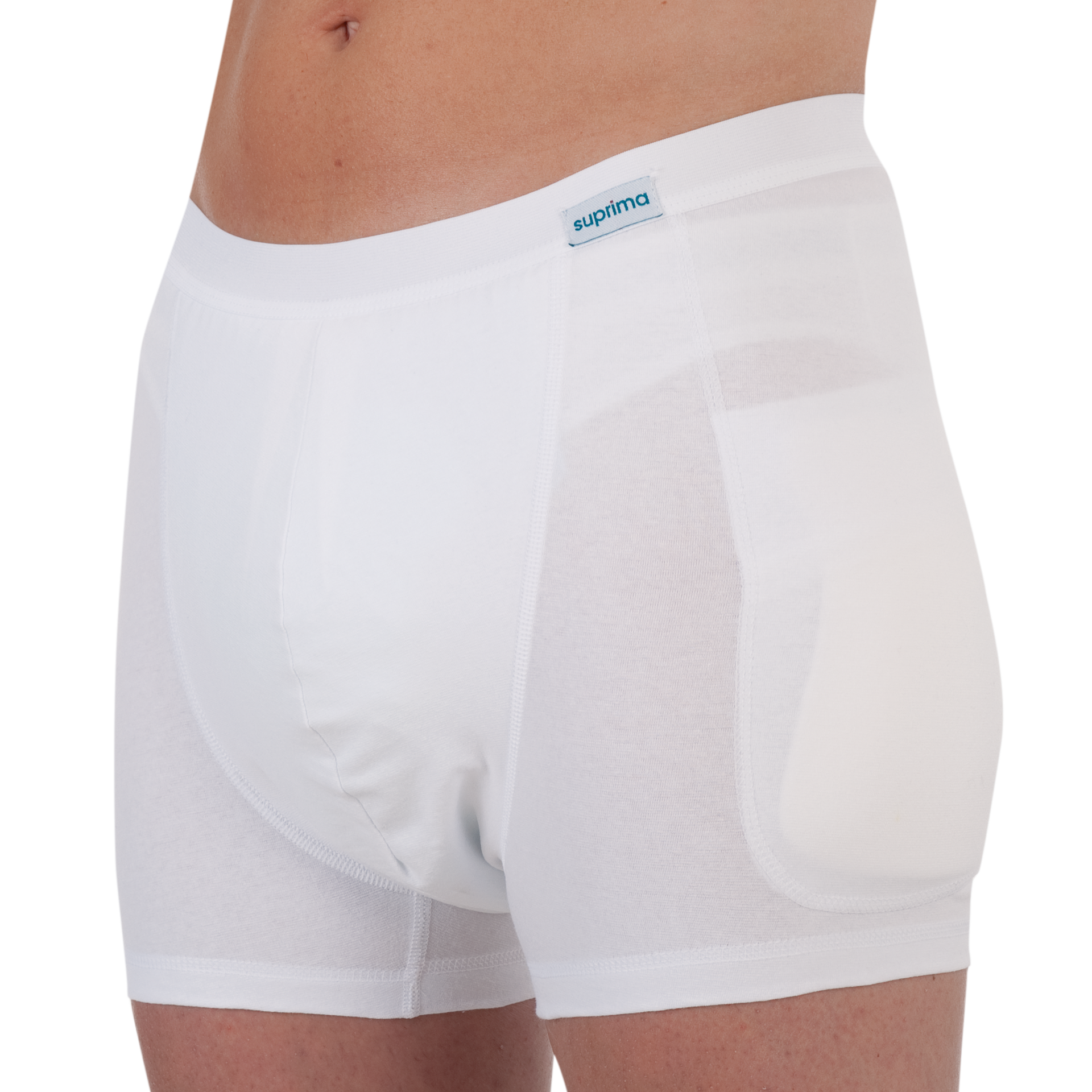 Suprima Bodyguard Protektor-Slip  bei Inkontinenz für Herren, (ohne Protektoren), mit Wäscheschutz, weiß