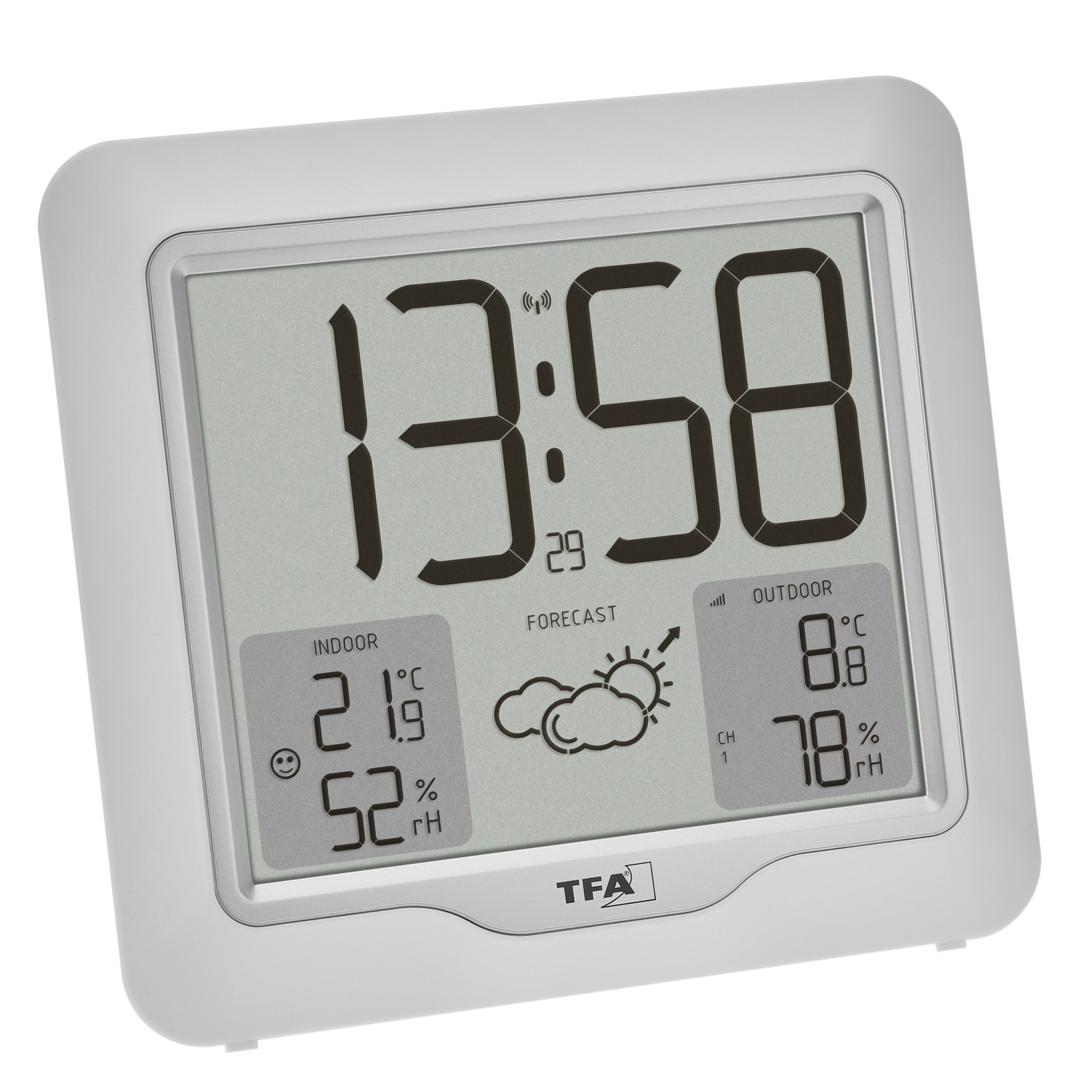 Funk-Wetterstation METRO PLUS mit kabellosem Außensender, 33x17,5 cm, Wettervorhersage