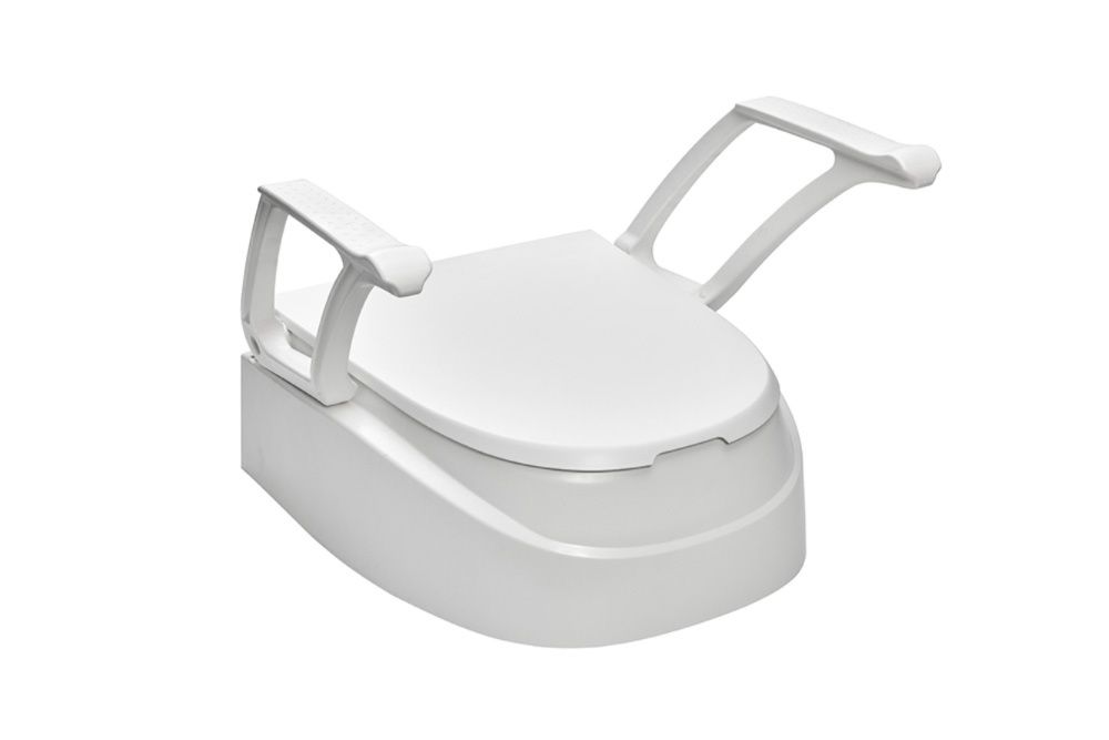 Toilettensitzerhöhung QuickTop , mit Armlehnen, Erhöhung 6, 12 oder 15 cm