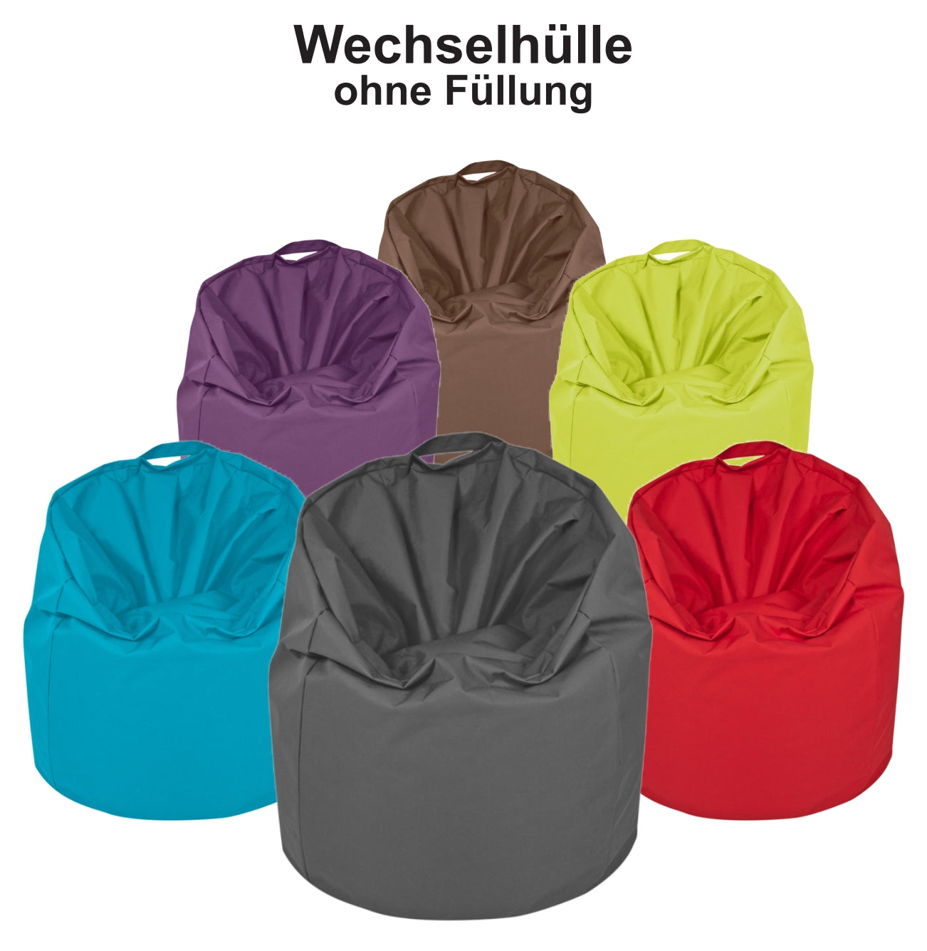VivaSit Außenhülle, Wechsel- und Ersatzhülle für VivaSit Sitzsack, ohne Füllung, Polyester