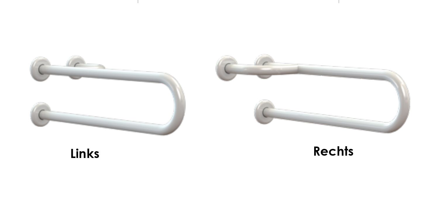 Easy Handle WC- und Waschbecken-Haltegriff, bis 150kg belastbar, 80 cm Länge, weiß