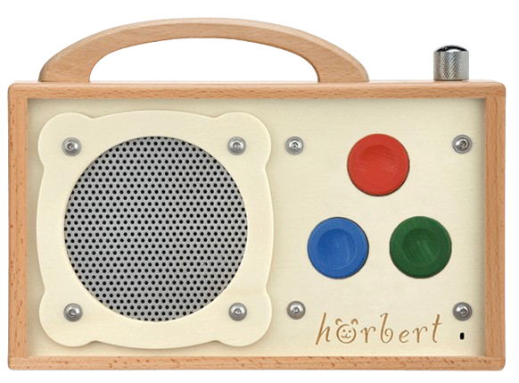 Hörbert Senior, 3 Tasten, Abspielgerät mit vorbespielter Speicherkarte, WebRadio, mit Akku