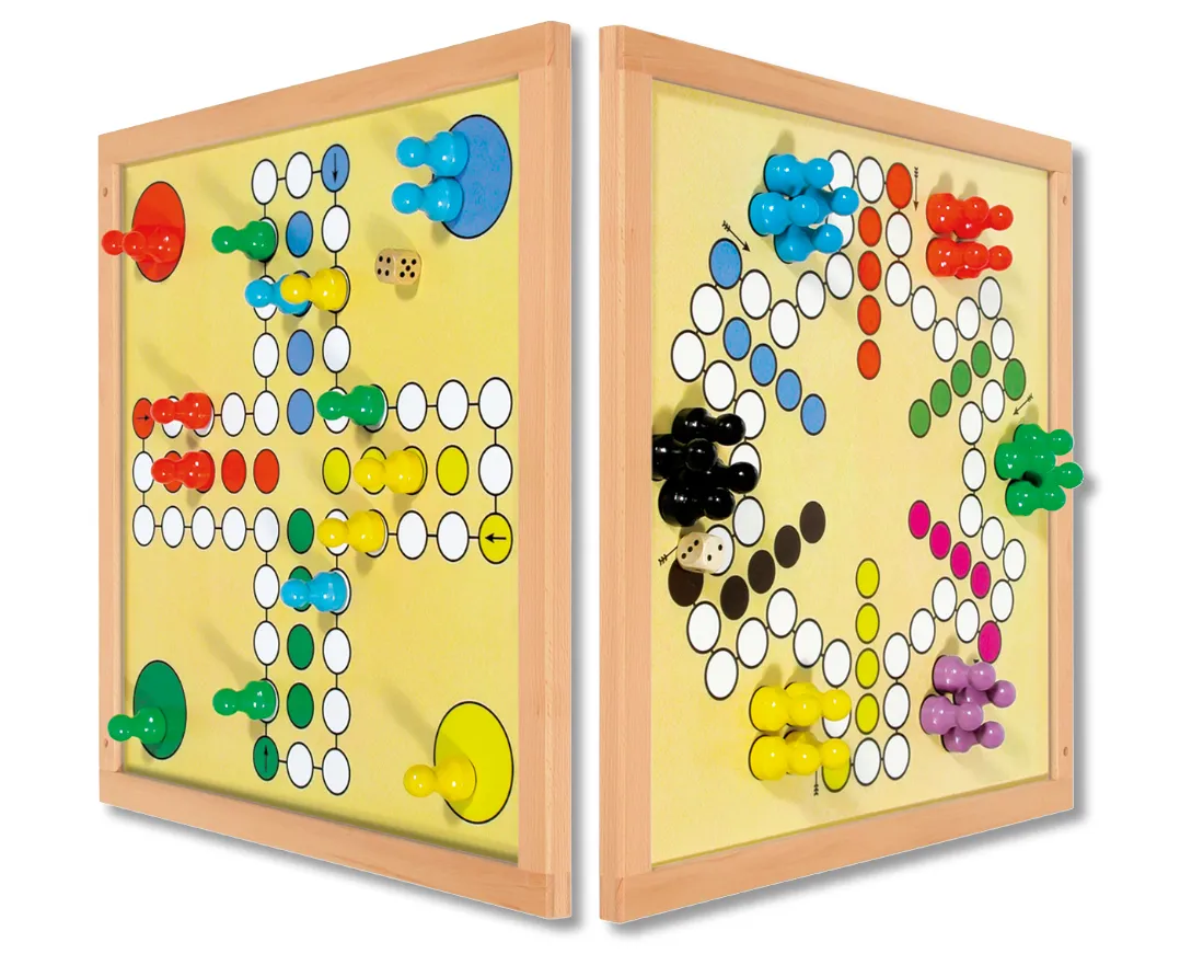 Magnet Doppel-Brettspiel Verflixt & Six, 35 x 35 cm