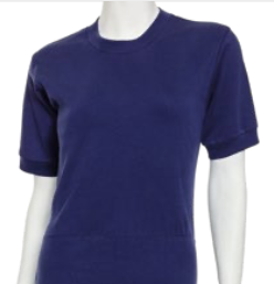 Suprima Pflegeoverall Slim, kurz, Rücken- und Beinreißverschluss – Baumwolle - unisex, marine (dunkelblau)