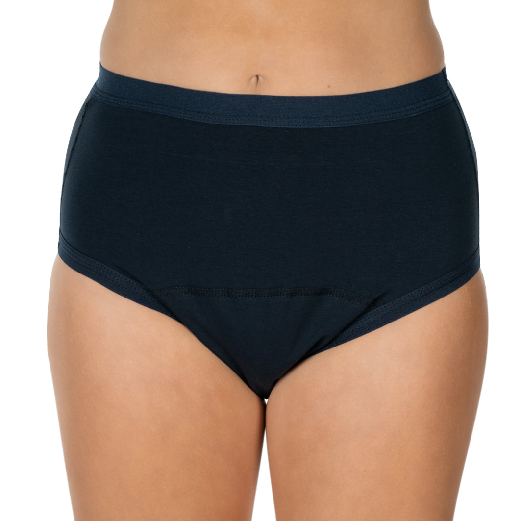 Suprima Bodyguard-Slip 2 mit Fixierlaschen, PU-Wäscheschutz, Inkontinenz-Slip 1258 - Damen, marine (dunkelblau)