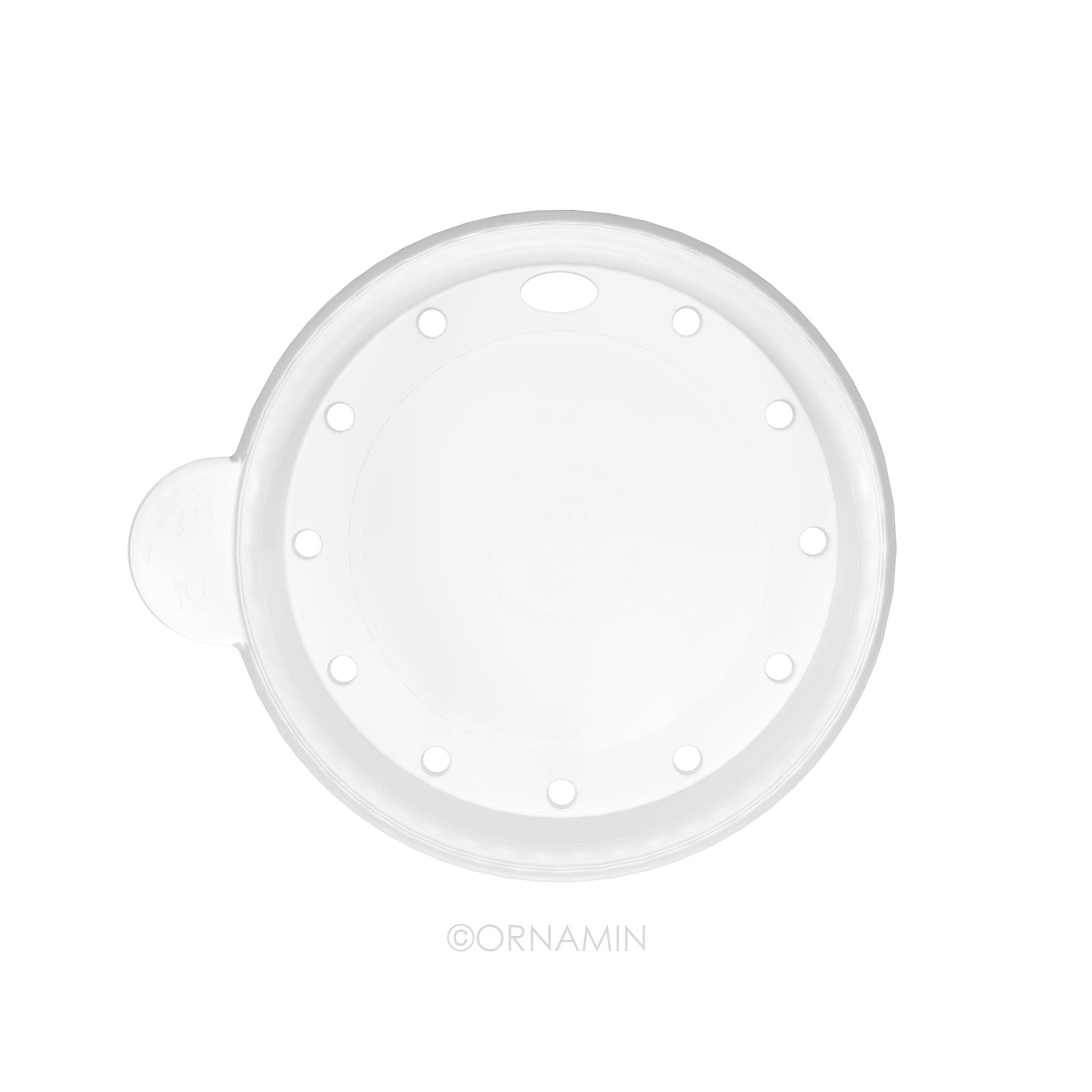 Trinkdeckel 5er-Set, Ornamin 814, transparent, passend für Becher Modell 206, 207, 805, 815, 816,