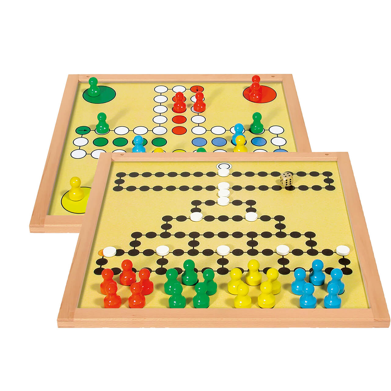 Magnet Doppel-Brettspiel Verflixt & Malefiz, 35 x 35 cm