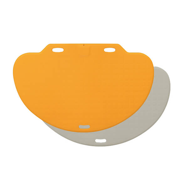 Bircher CareMat C Profi-Alarm-Trittmatte, Wegläuferschutz, 110x70 cm, Oval
