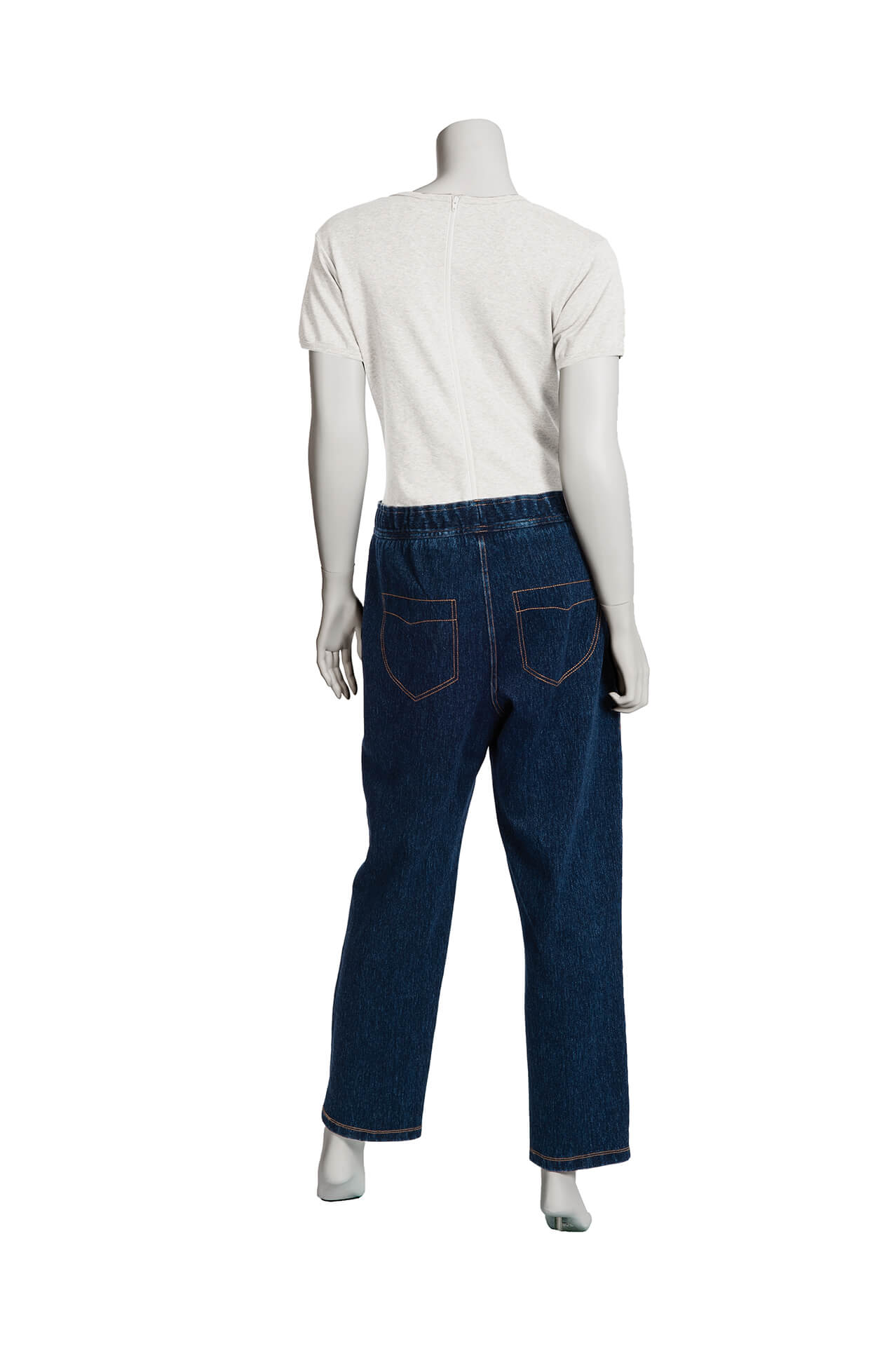 Suprima Pflegeoverall - Jeansoptik - Rückenreißverschluss - unisex