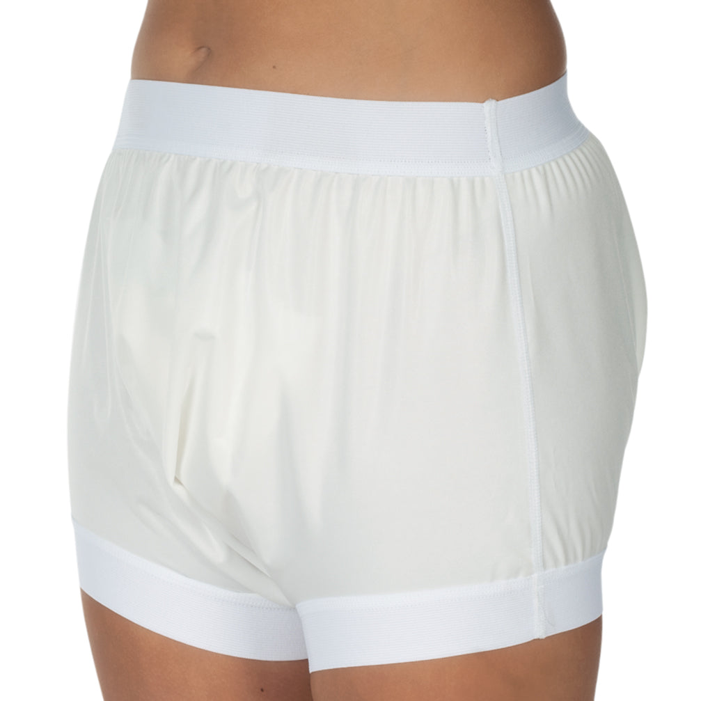 Suprima Inkontinenz-Slip 1217, PU-Slip als Überhose, Schlupfform, breiter Schritt - unisex, weiß