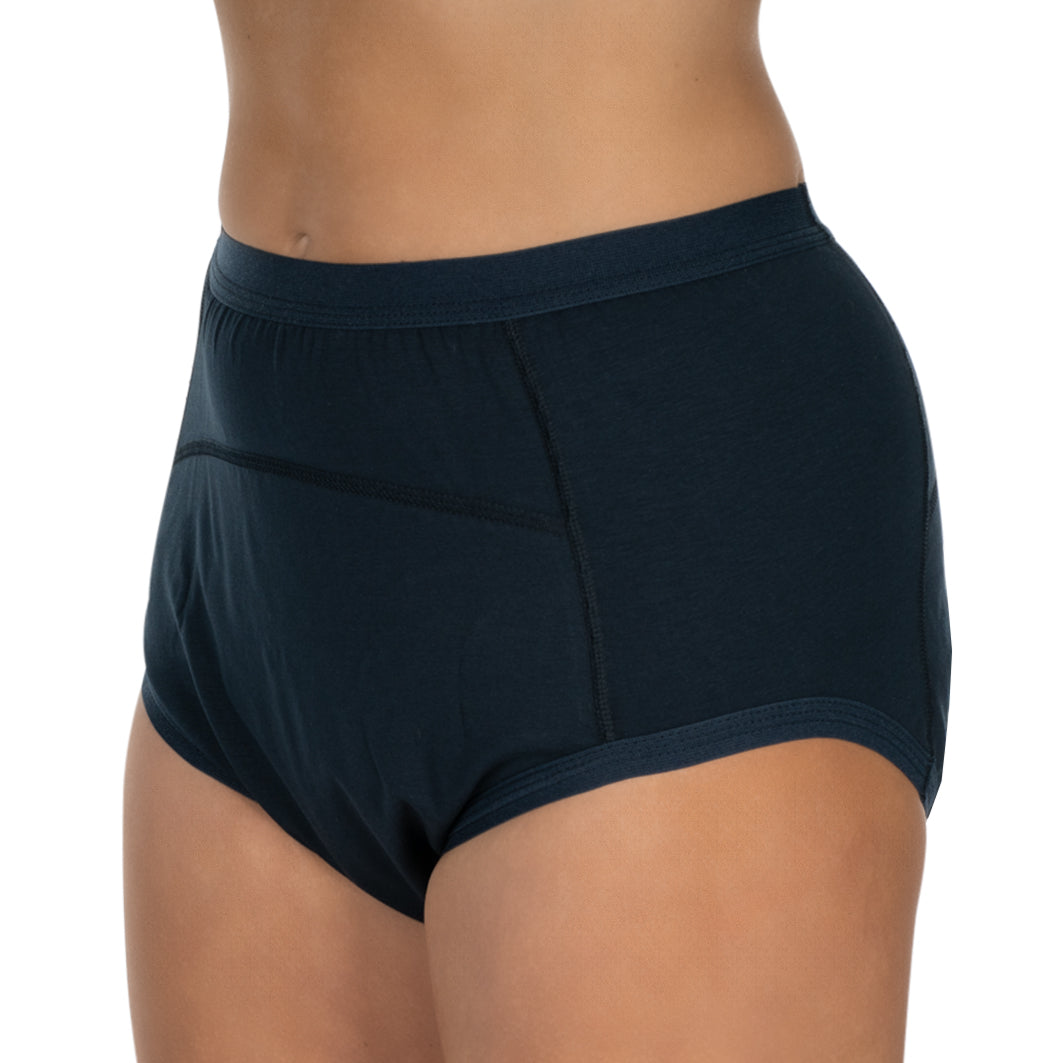 Suprima Bodyguard-Slip 3 mit Fixierlaschen, PU-Wäscheschutz, Inkontinenz-Slip 1259 - unisex, Marine (dunkelblau)