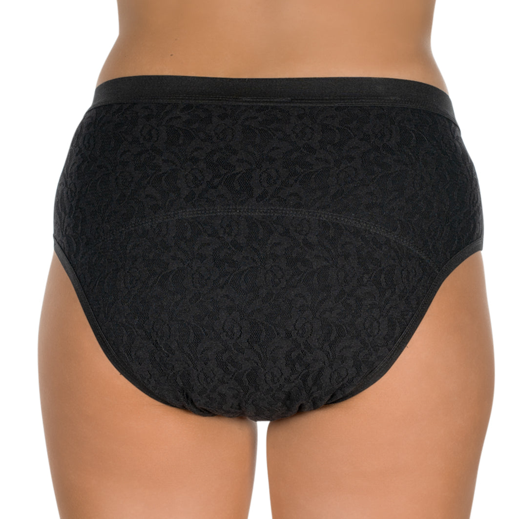 Suprima LaDonna-Slip, PU-Wäscheschutz, Inkontinenz-Slip 1267 - Damen, schwarz