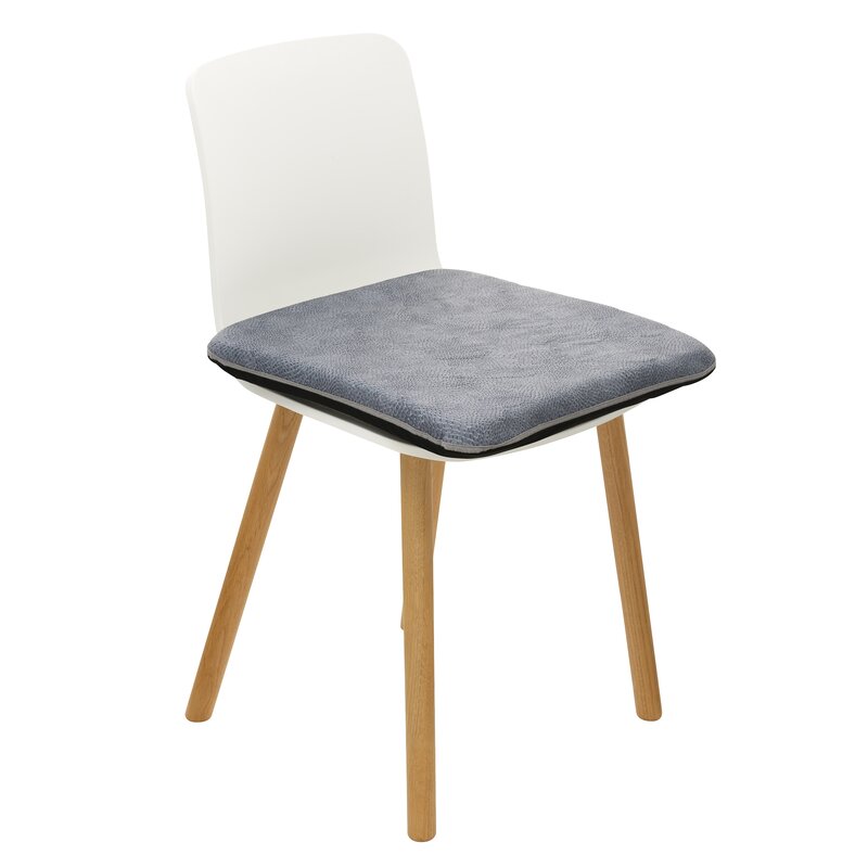 Sitzkissen Premium mit Gelkern, wasserundurchlässig, 36 x 41 cm, Blau Struktur