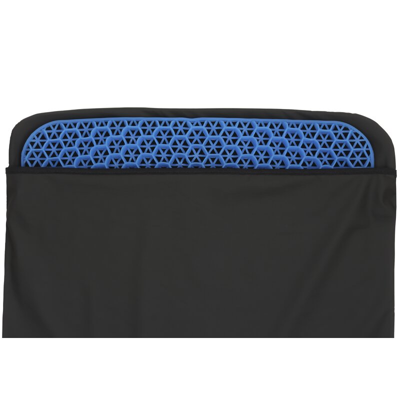 Sitzkissen Premium mit Gelkern, wasserundurchlässig, 36 x 41 cm, Blau Struktur