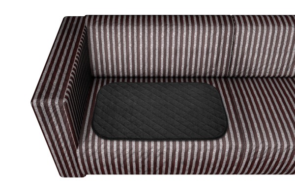 Sitzauflage XL mit Noppen, Polyester, wasserundurchlässig, 40x80cm, schwarz