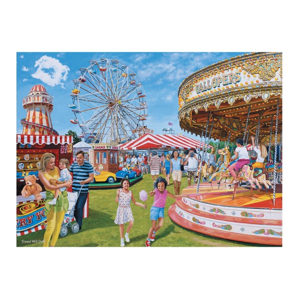 Senioren Puzzle „Jahrmarkt“, 35 Teile, Puzzle für Menschen mit Demenz, 31x22 cm