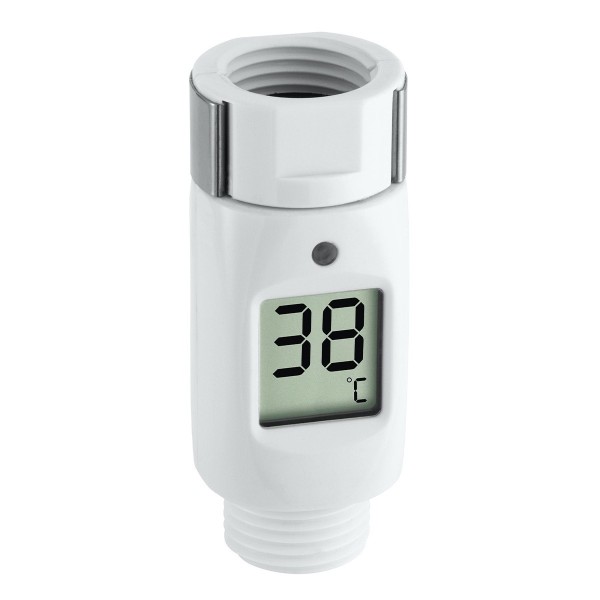 Digitales Duschthermometer mit LED-Warnlampe, Temperaturkontrolle